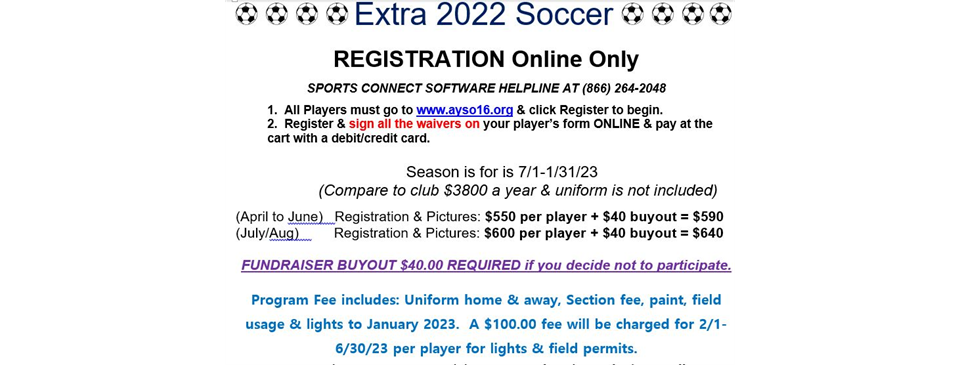 Extra 2022 Registration